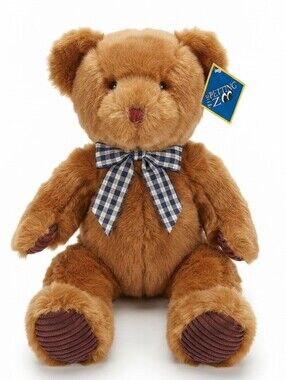 Vintage The Petting Zoo Teddy Bear Plush 10" Brown Stuffed Animal